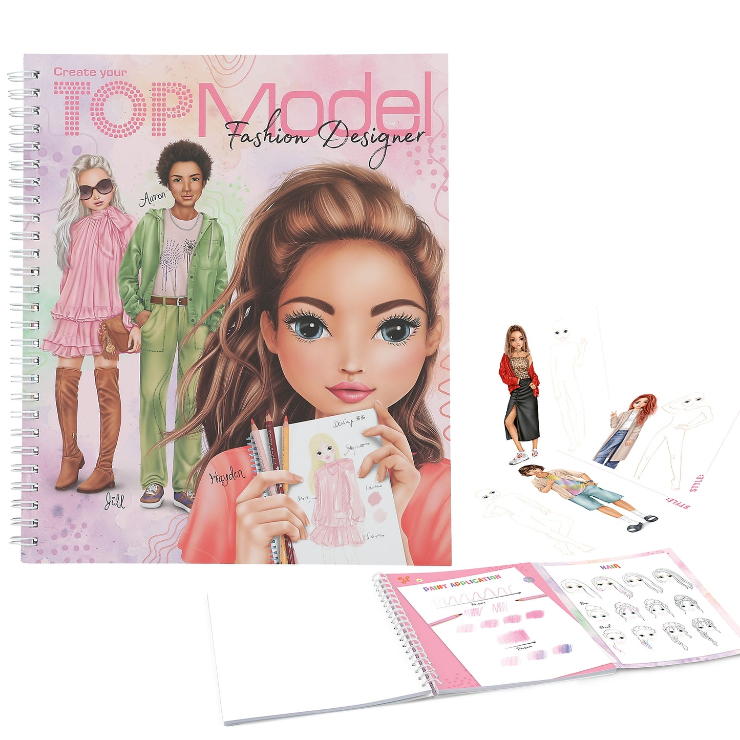 TOPModel Colouring Book Fashion Designer