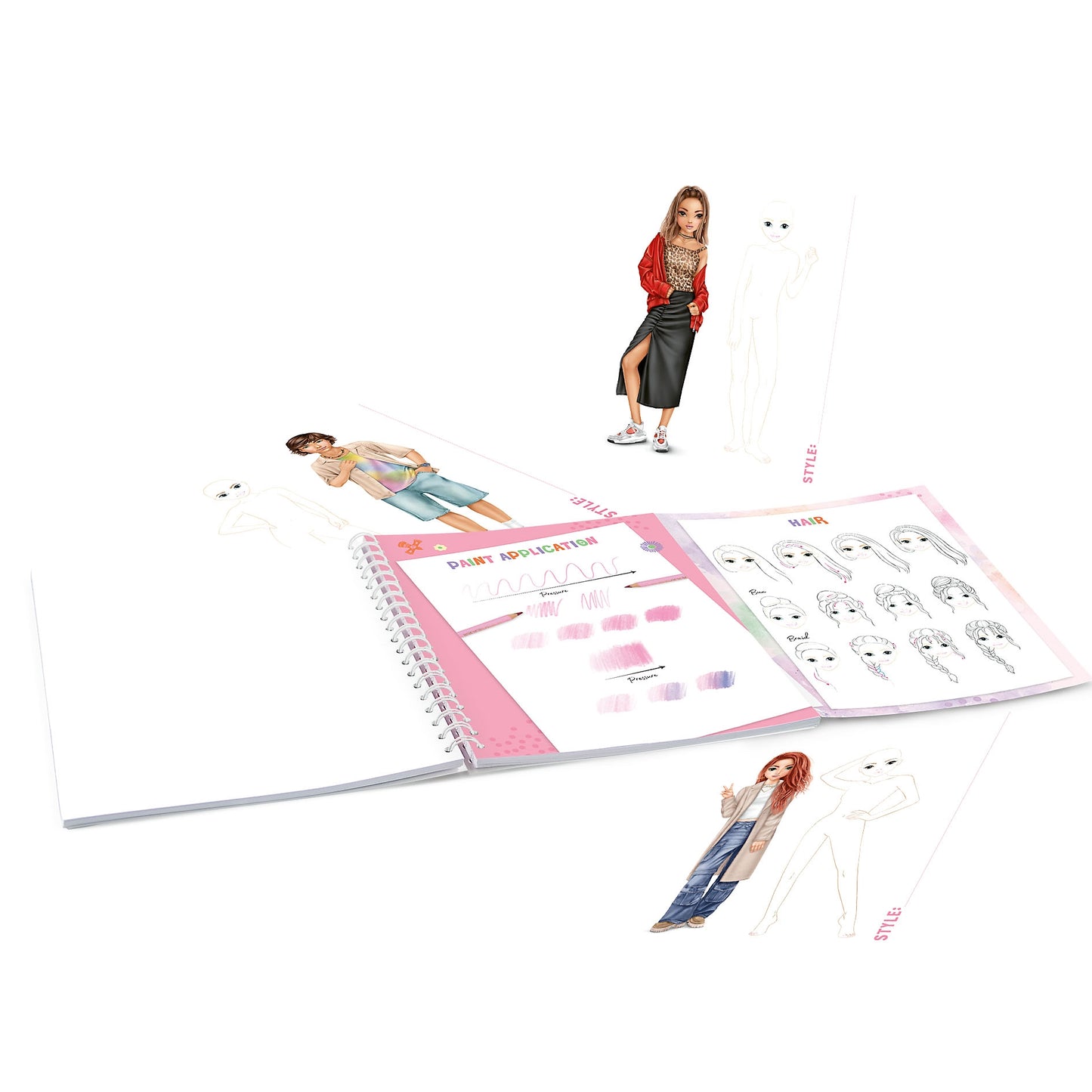 TOPModel Colouring Book Fashion Designer